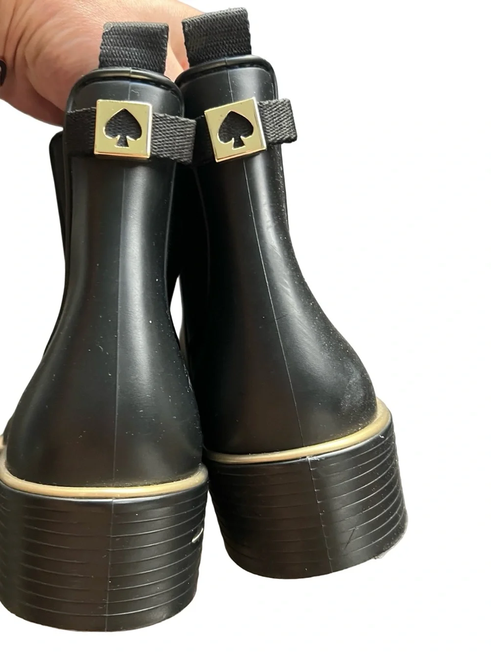 Kate Spade Sedgewick Chelsea Rain Boots Rubber Size 9